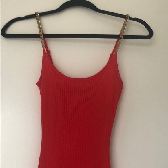 Brand new red dress with gold straps - Picture 1 of 5